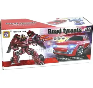 Kids Toy Car Road Tyrants Transformer Car for Unisex,Color