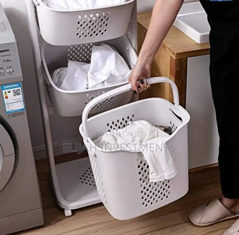 Universal Wheel Multi-Layer Dirty Clothes Laundry Hamper