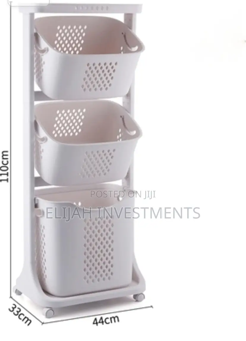Universal Wheel Multi-Layer Dirty Clothes Laundry Hamper