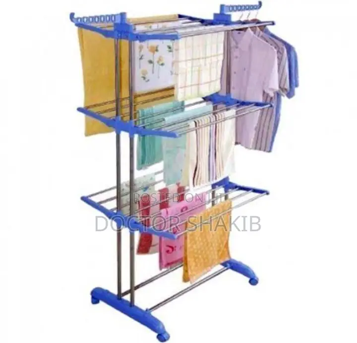Multifunctional 3 Layer Foldable Cloth Drying Rack (Hot)
