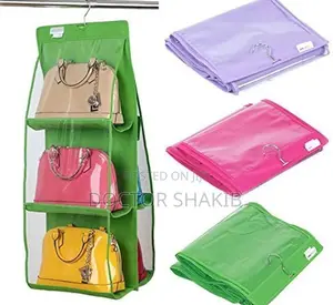 New Creation 6 Pockets Pouch Hanging Hand Bag Organizer