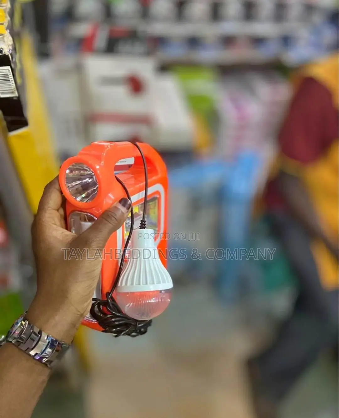 Rechargeable Solar Lamp Fan Power-Bank Multi-Function Device