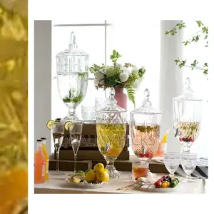 Glass Beverage Juice Dispenser