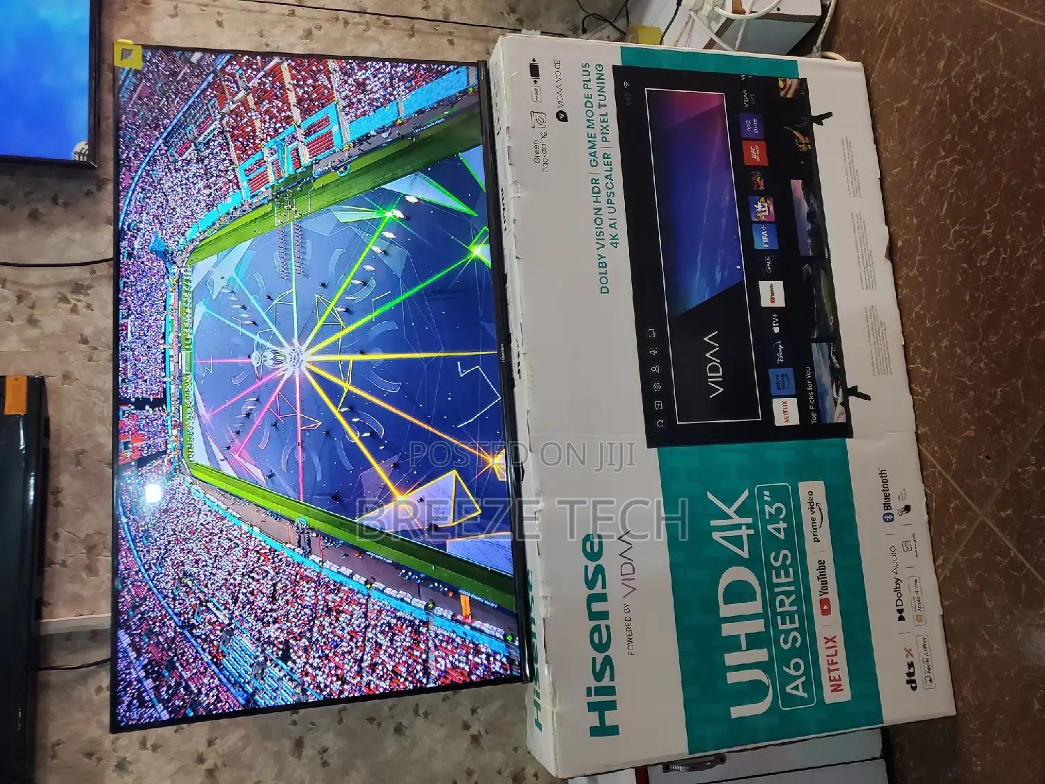 Uhd TV Hisense Smart Vidaa 43"Inch