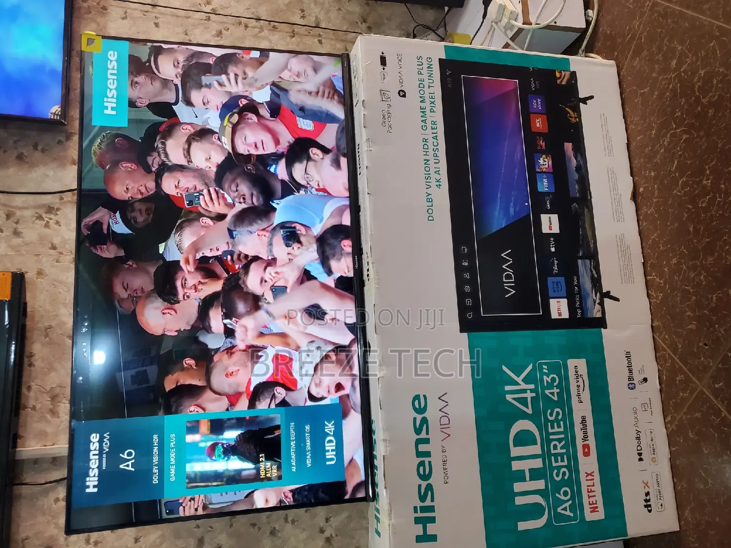 Uhd TV Hisense Smart Vidaa 43"Inch