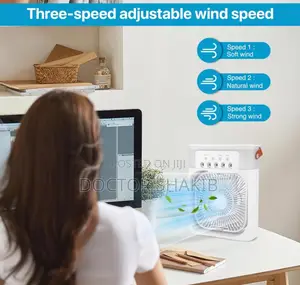 Personal Air Desk Top Cooler/ Humidifier With 7 Color Light