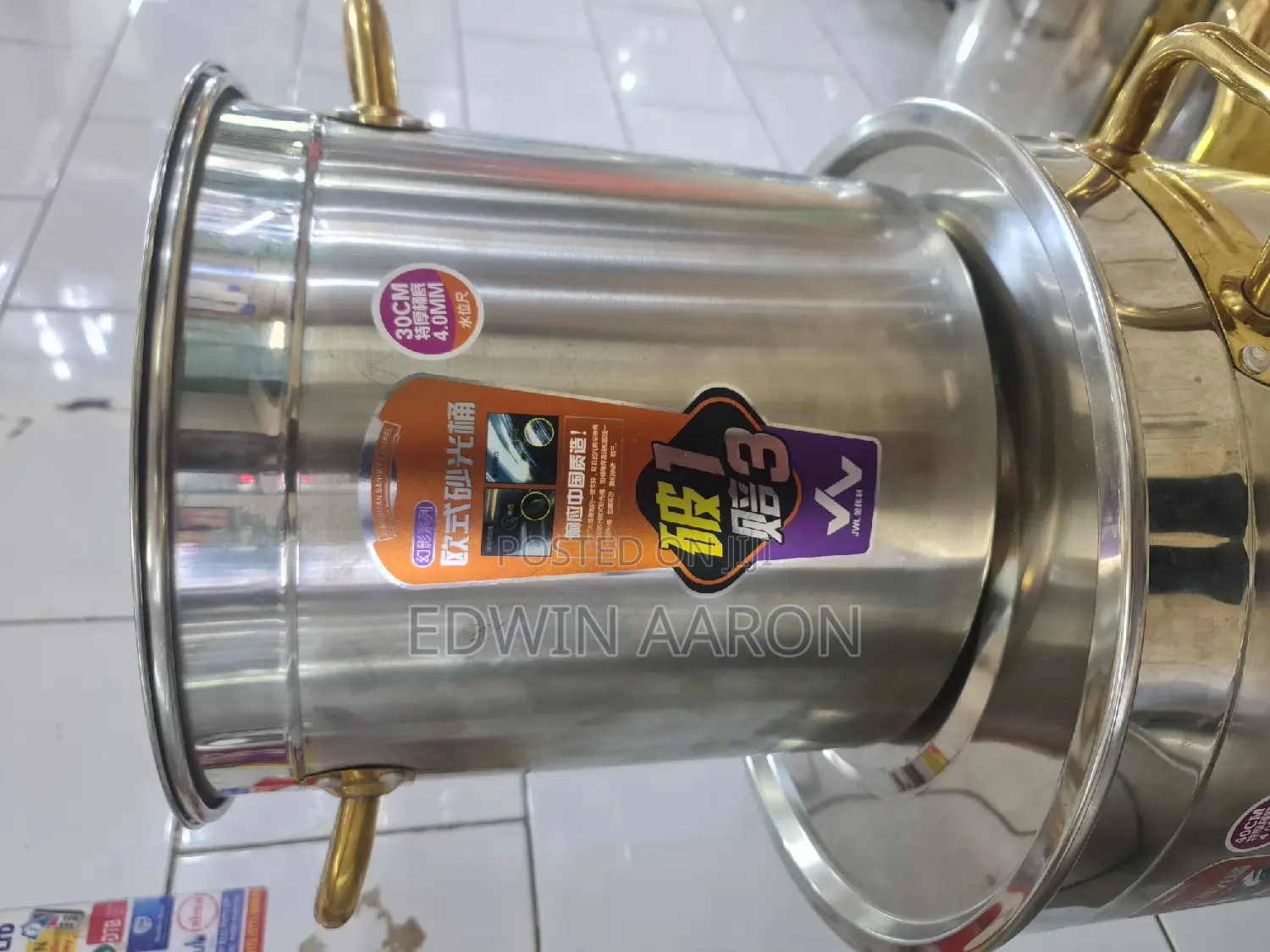 4pcs Stainless Steel Stock Pots