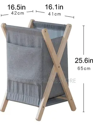 Bamboo Foldable Waterproof Dirty Laundry Basket