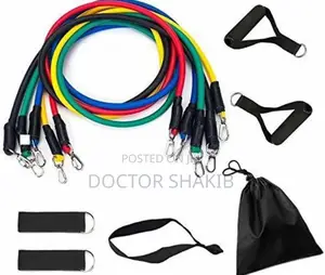 High Quality Durable Fitness Exercise Resistance Band Set