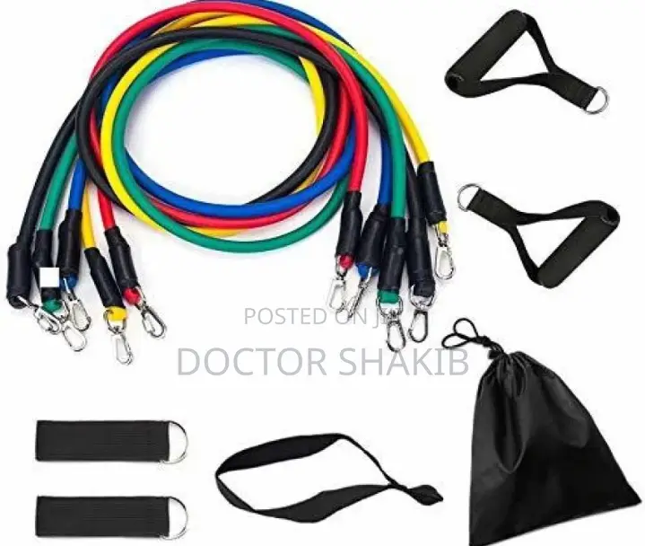 High Quality Durable Fitness Exercise Resistance Band Set