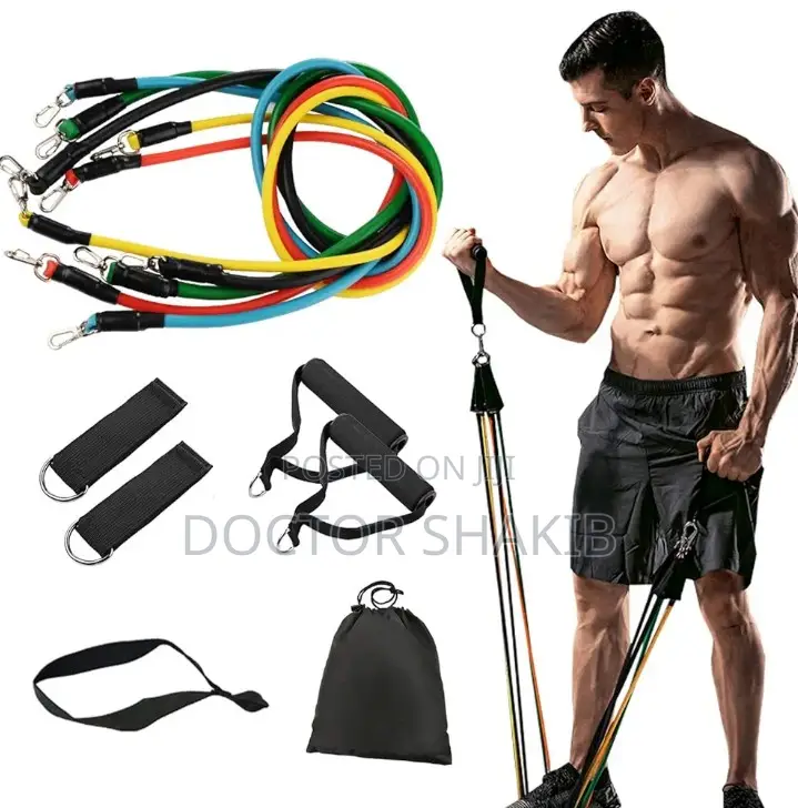 High Quality Durable Fitness Exercise Resistance Band Set