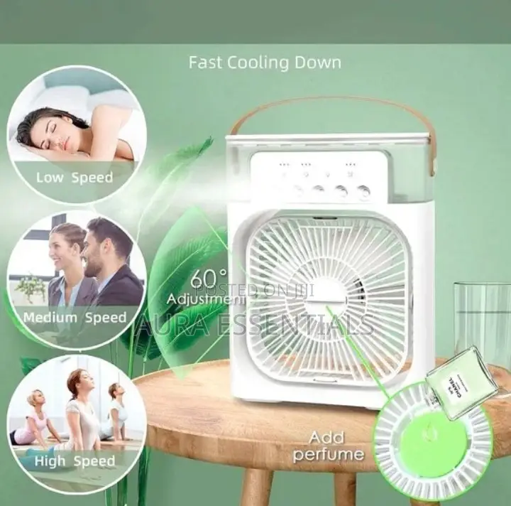 USB Cooling Fan 2 In 1 Desk Air Humidifier Fan