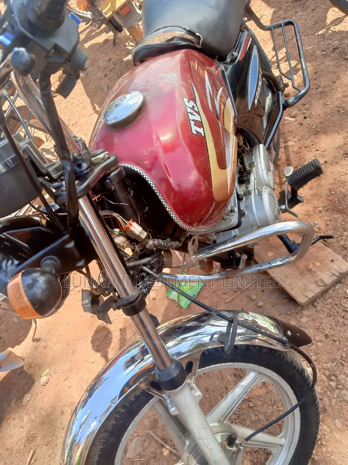 TVS XL 100 2021 Red