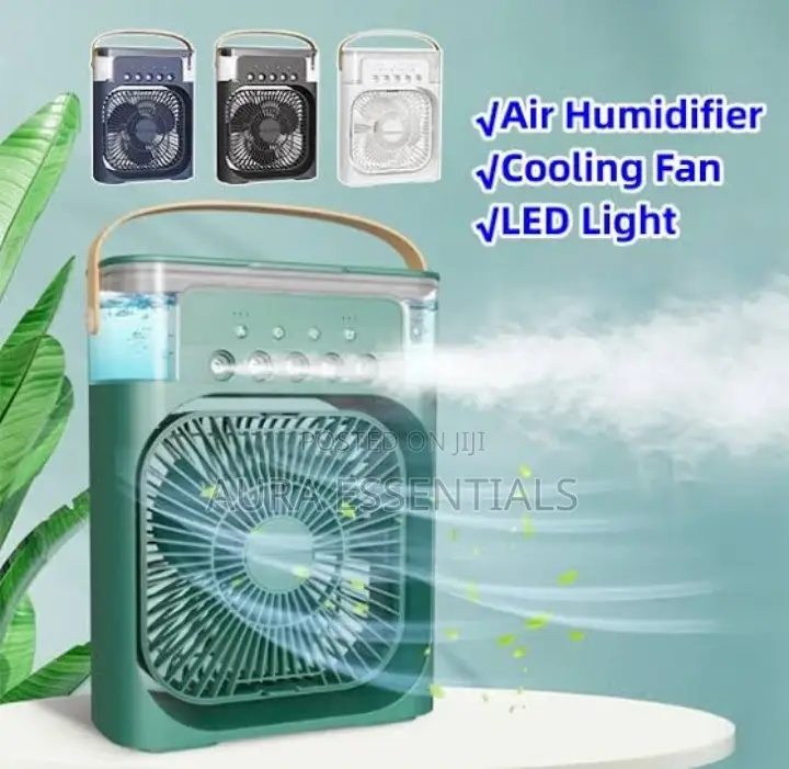 3 in 1 Air Humidifier Cooling USB Fan for Desk