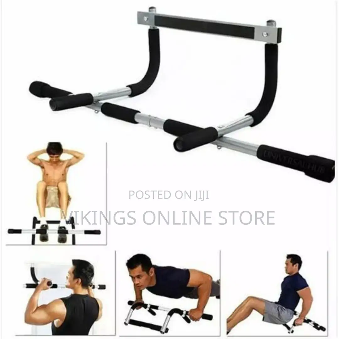 Workout Exercise Bar for Dips Pull-Ups Sit-Ups -Black