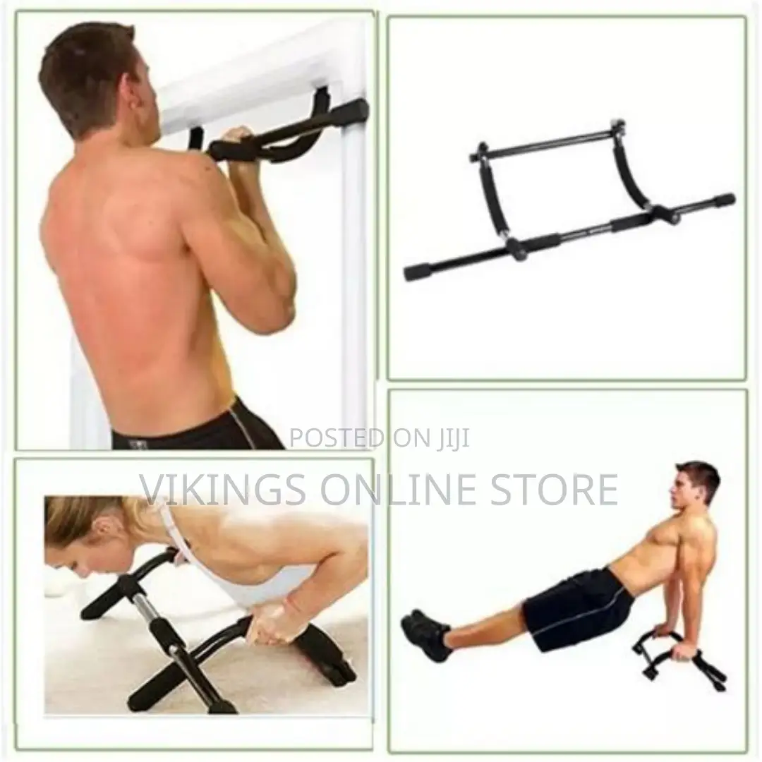 Workout Exercise Bar for Dips Pull-Ups Sit-Ups -Black