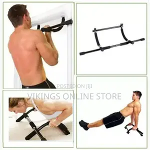 Workout Exercise Bar for Dips Pull-Ups Sit-Ups -Black
