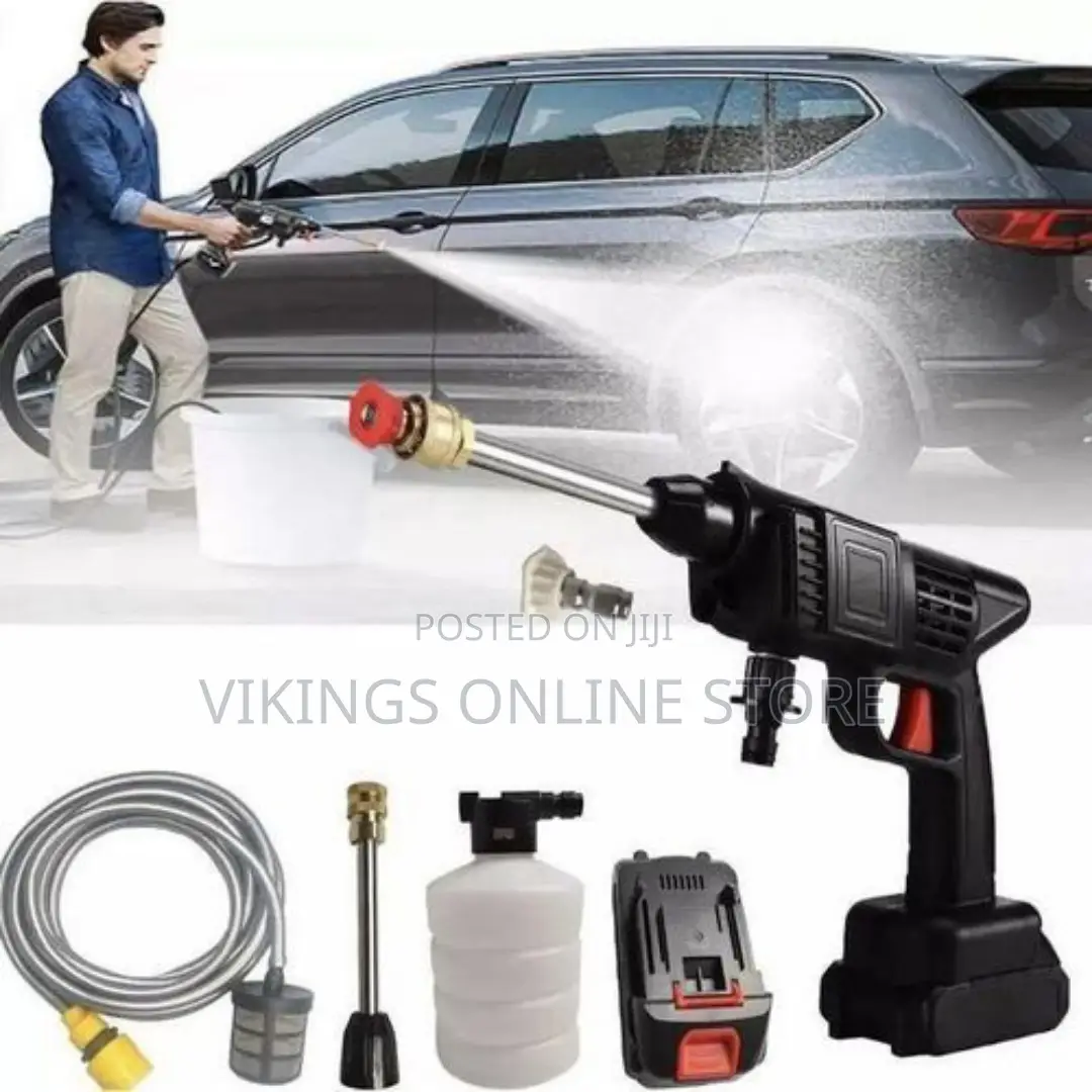 Rechargeable Cordless Car Washing Machine - Black