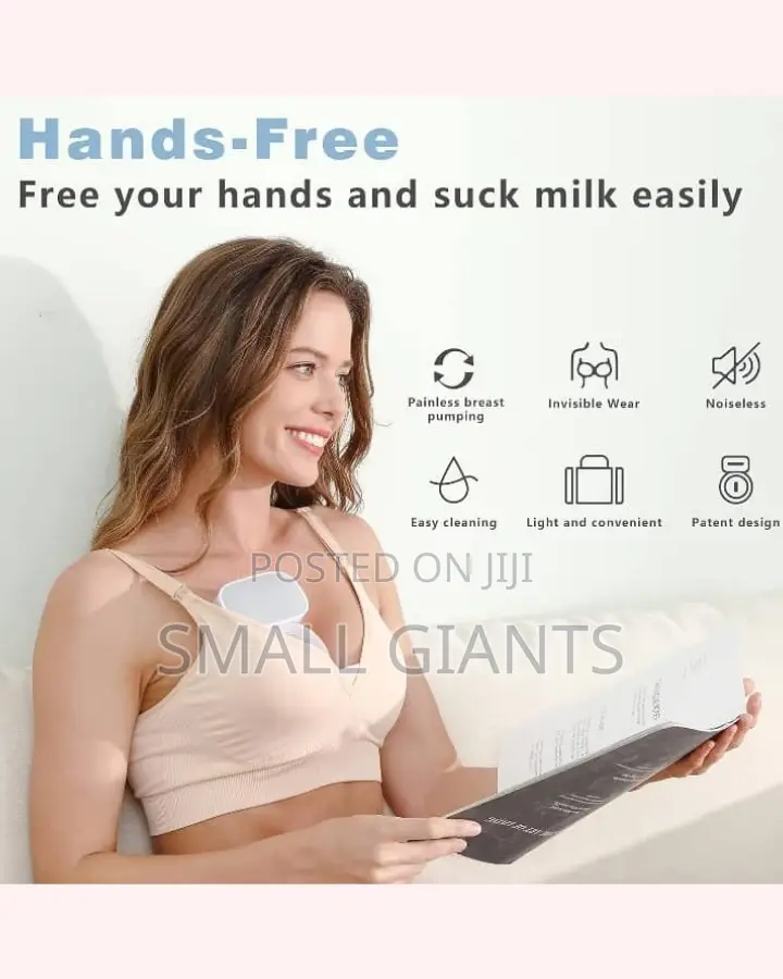 Noiseless Rechargeable Wearable Breast Pump