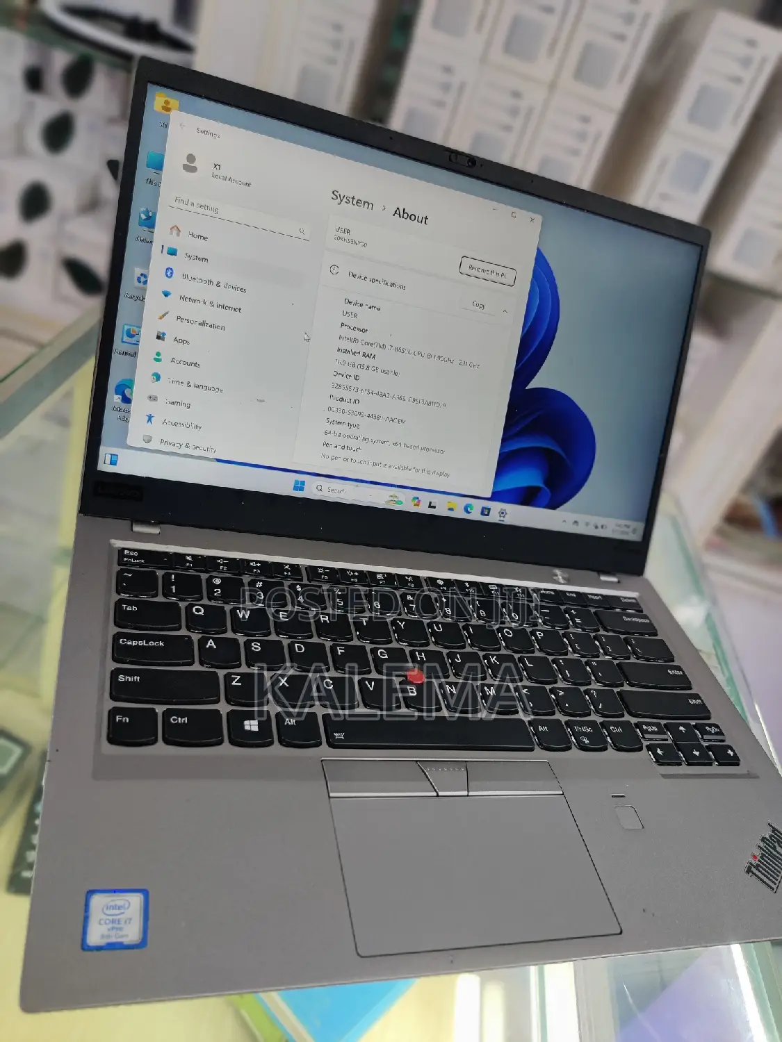 Laptop Lenovo ThinkPad X1 Carbon 16GB Intel Core i7 SSD 512GB