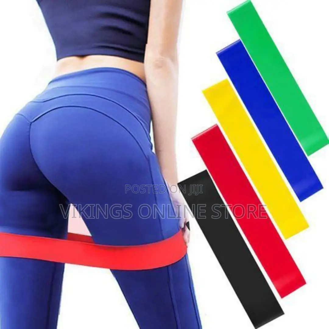 5 in 1 Resistance Exercise Band//Yoga Pilates Fitness Sports