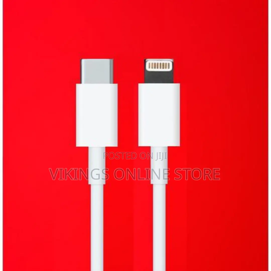 USB Type-C to iPhone 20W Fast Charge Cable, - White