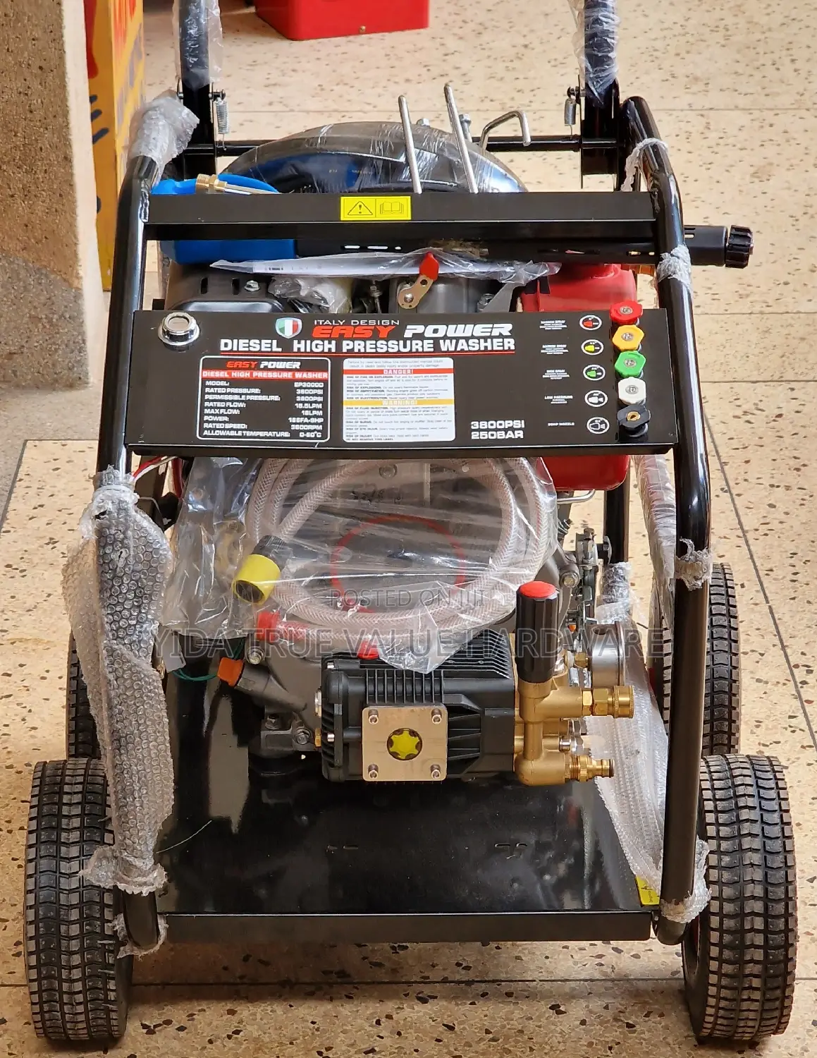 High Pressure Washer Diesel 4 Wheel