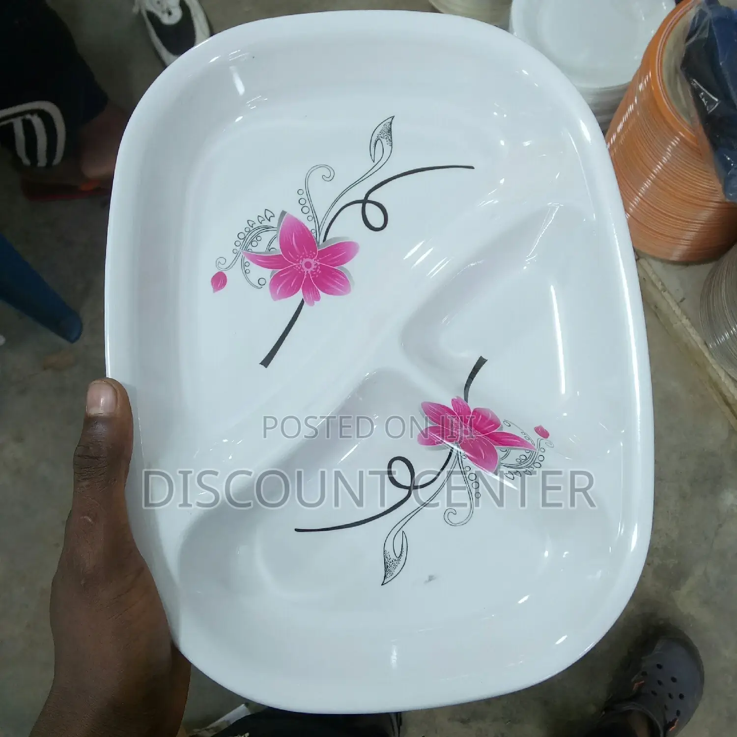 Partition Melamine Plate 12 Pieces