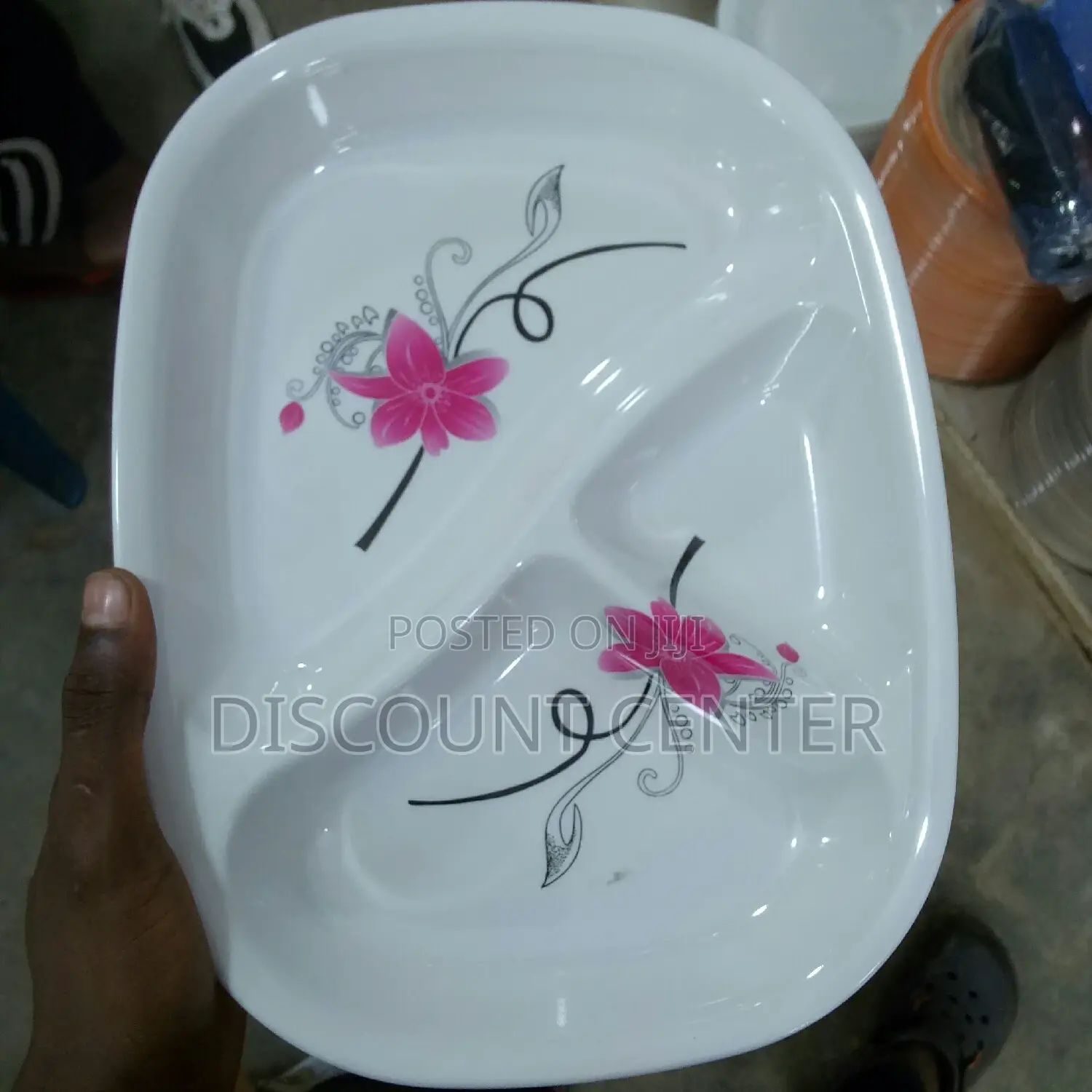 Partition Melamine Plate 12 Pieces