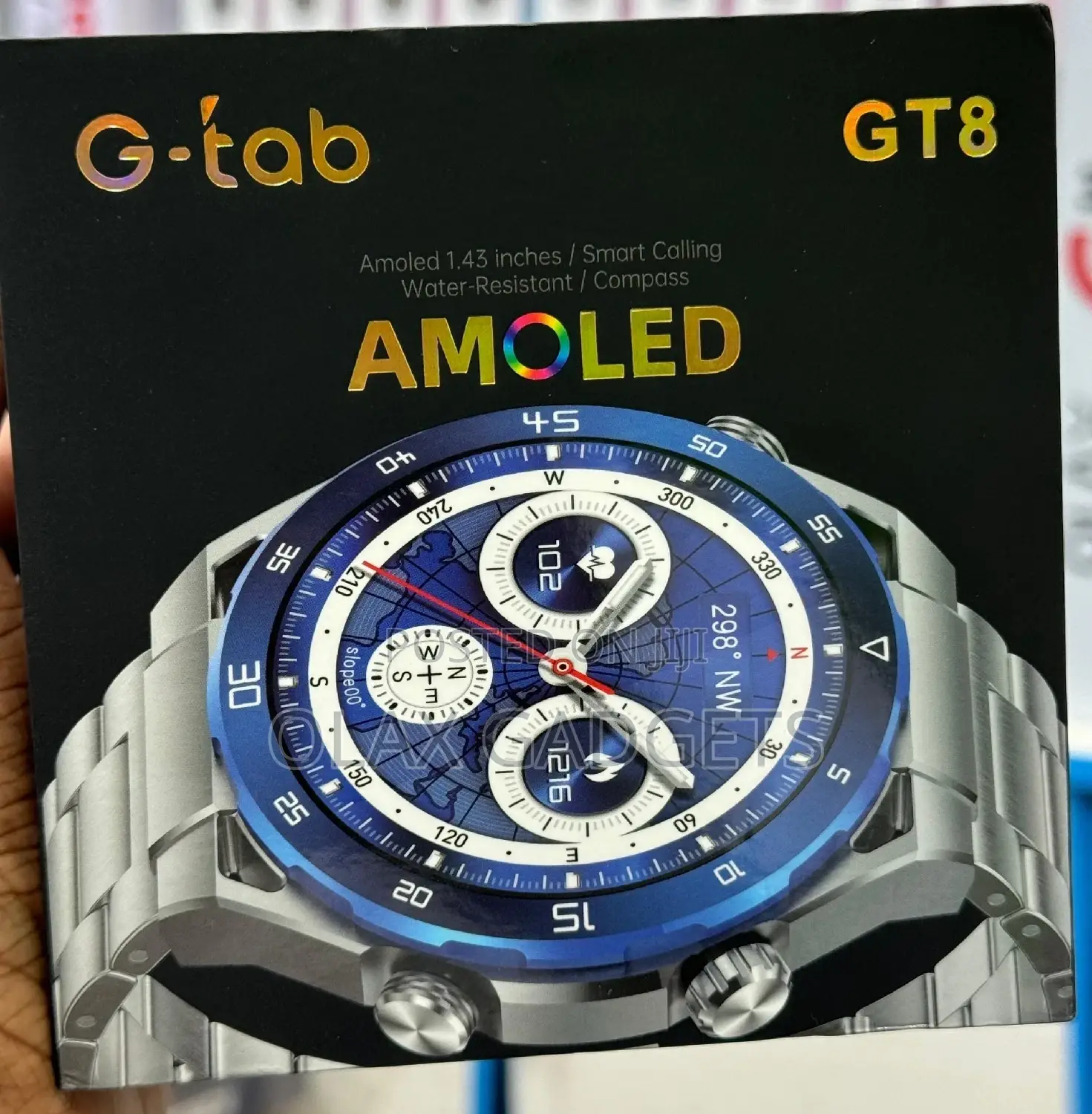 Gt8 AMOLED Round Screen With Steel Strap