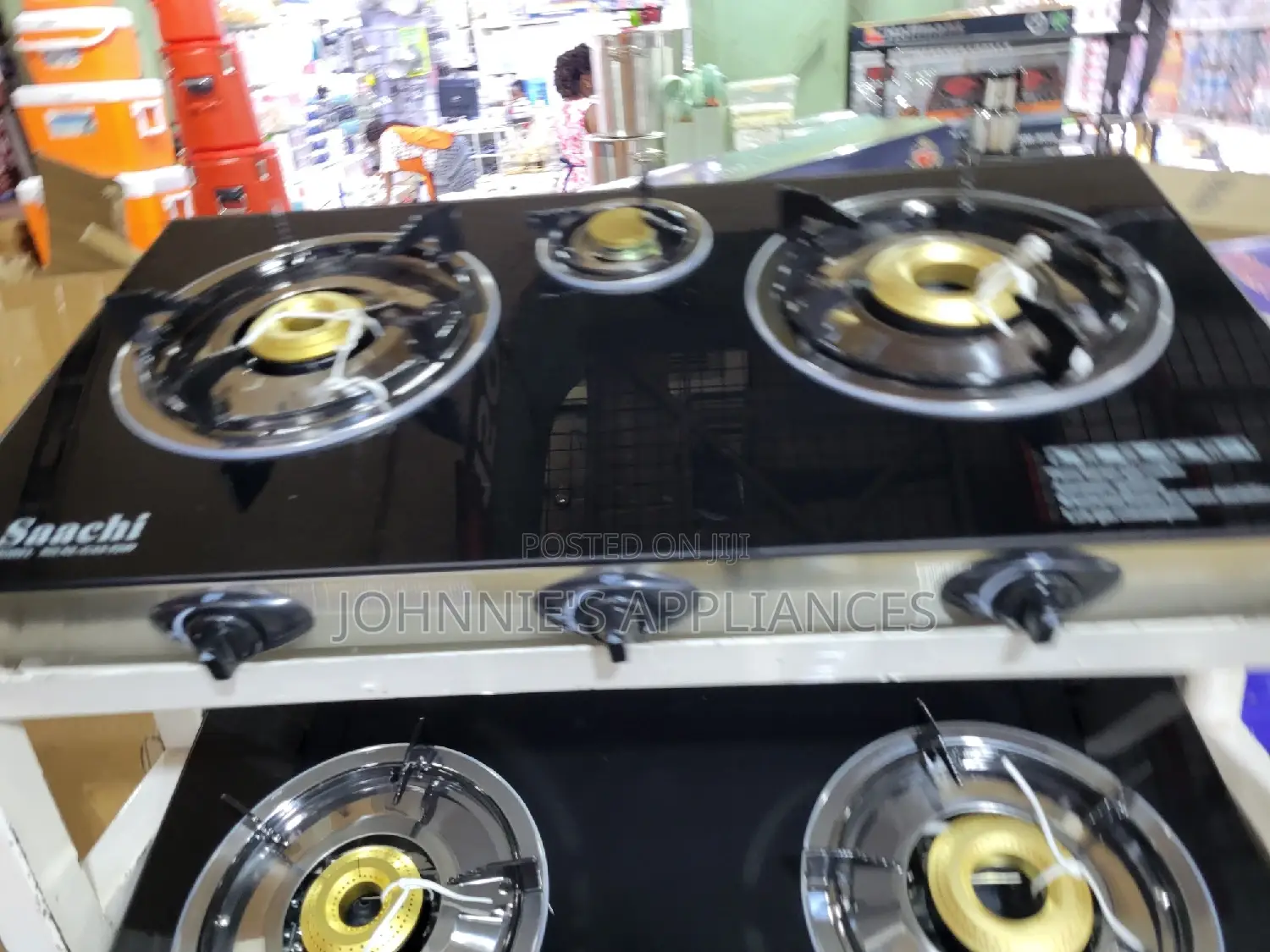 Saarch Gas Cooker Top Glass Tripple