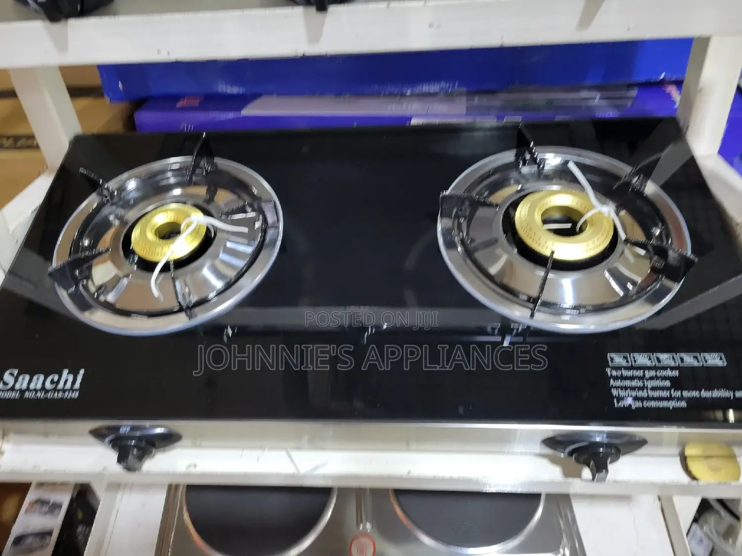 Saarch Gas Cooker Top Glass Double 1yr Warranty