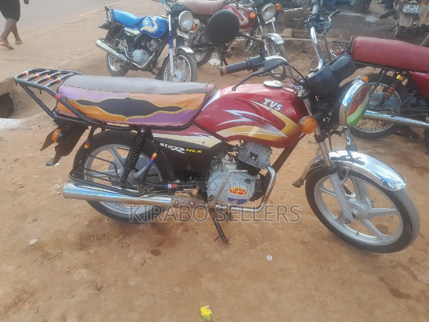 TVS XL 100 2014 Red
