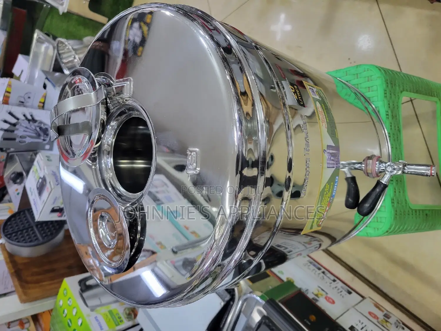 Stainless Steel Double Wall Hot and Cold Tea Can 20l