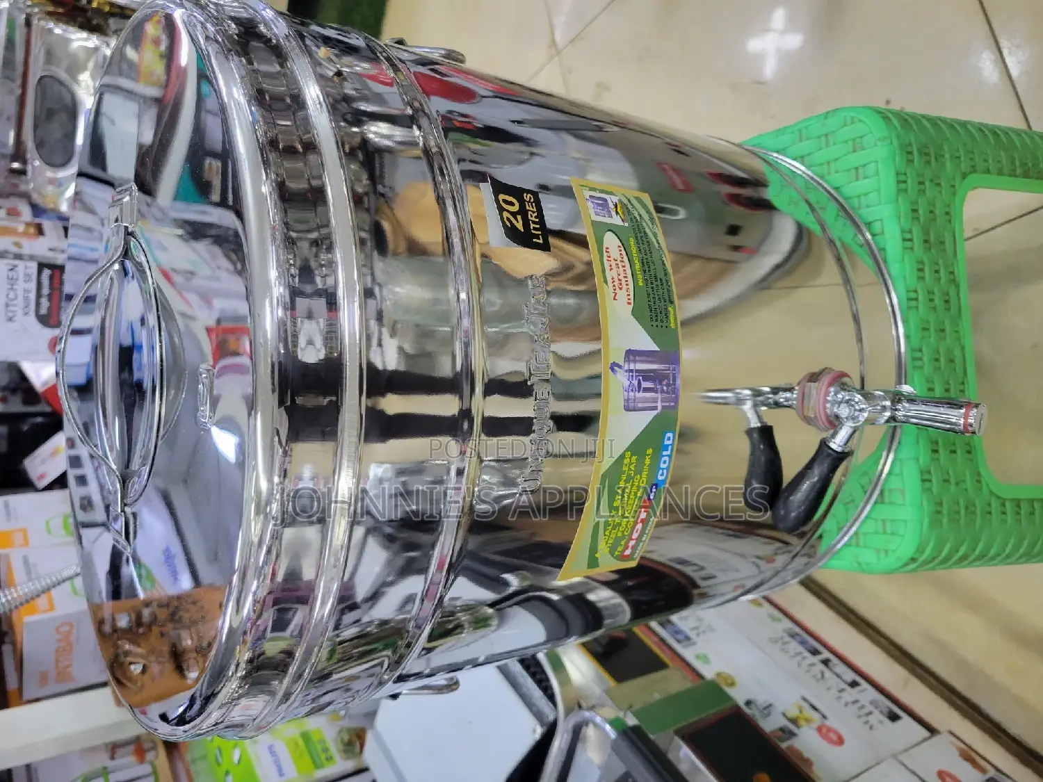 Stainless Steel Double Wall Hot and Cold Tea Can 20l