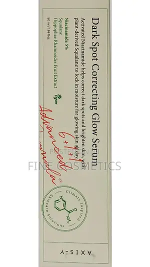 AXIS -Y Dark Spot Correcting Glow Serum Tube Wiz Niacinamide