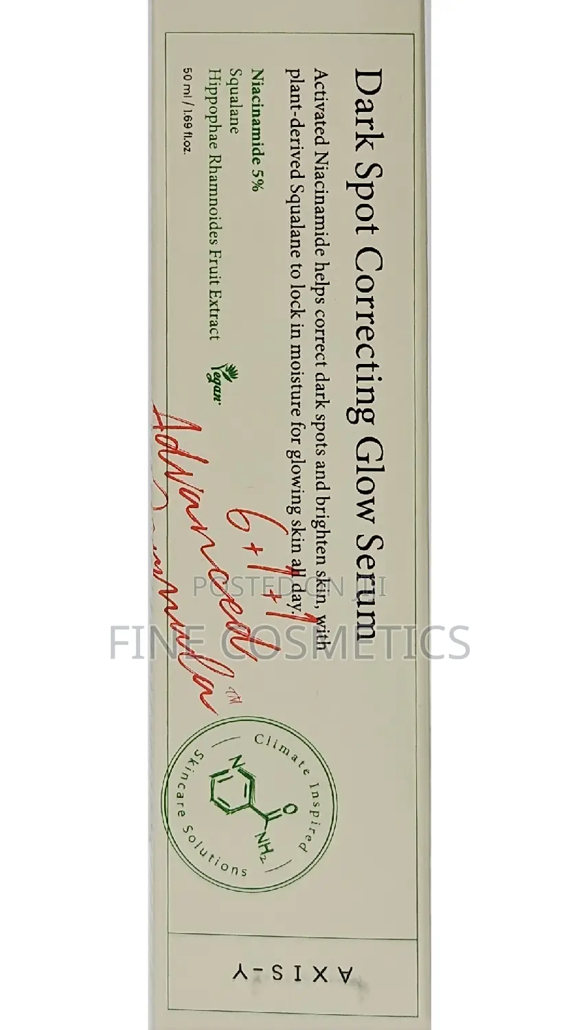 AXIS -Y Dark Spot Correcting Glow Serum Tube Wiz Niacinamide