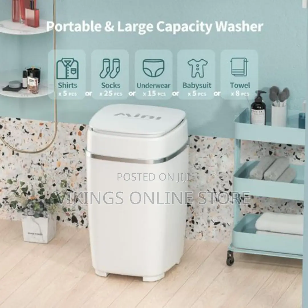 Portable Washing Machine, Compact Mini Washer 8lbs Capacity,