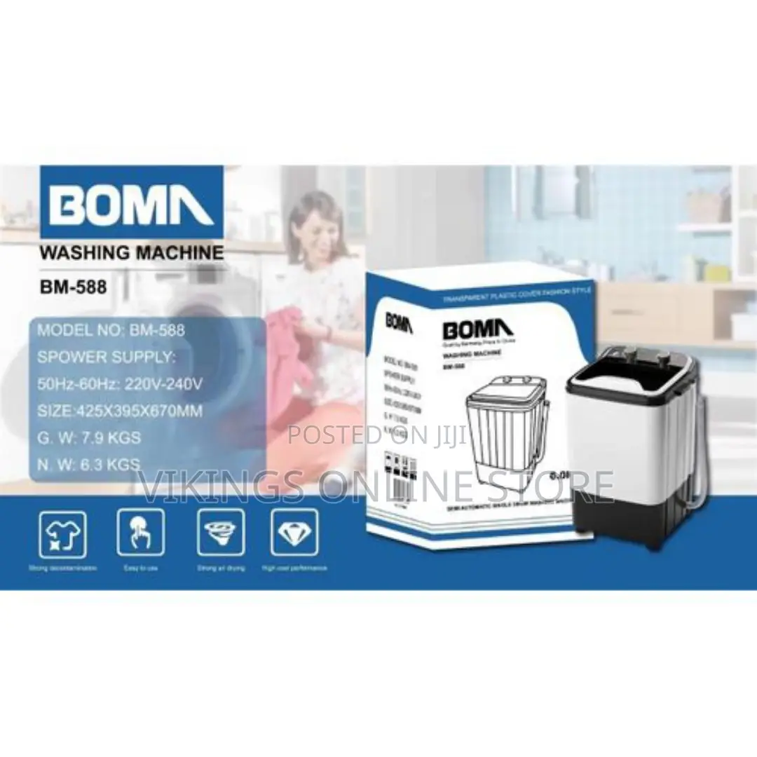 Boma 6KG Large Capacity Super Quiet Mini Washing Machine