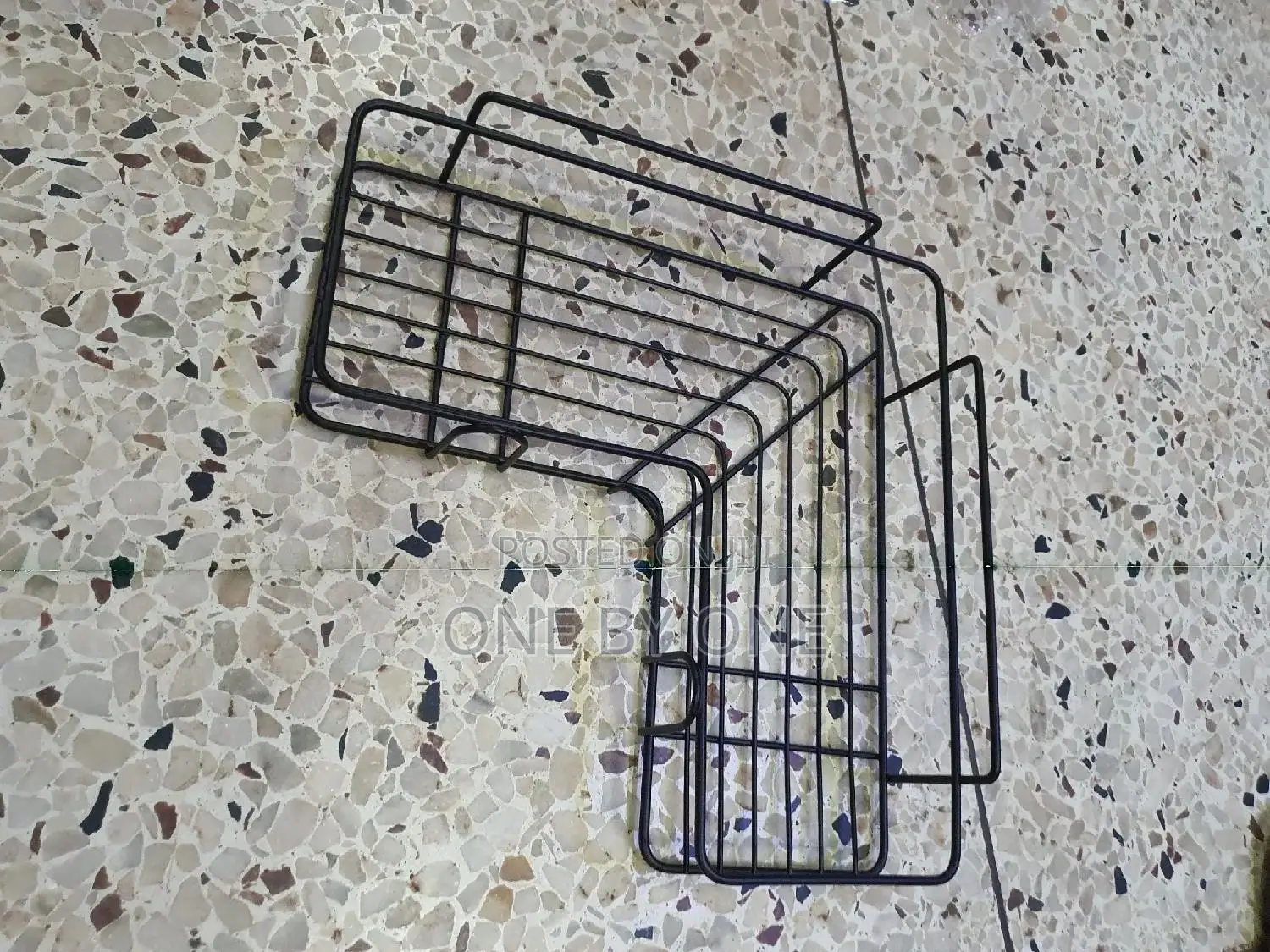 Stainless Steel Self-Adhesive Metal Storage Wall Shelves