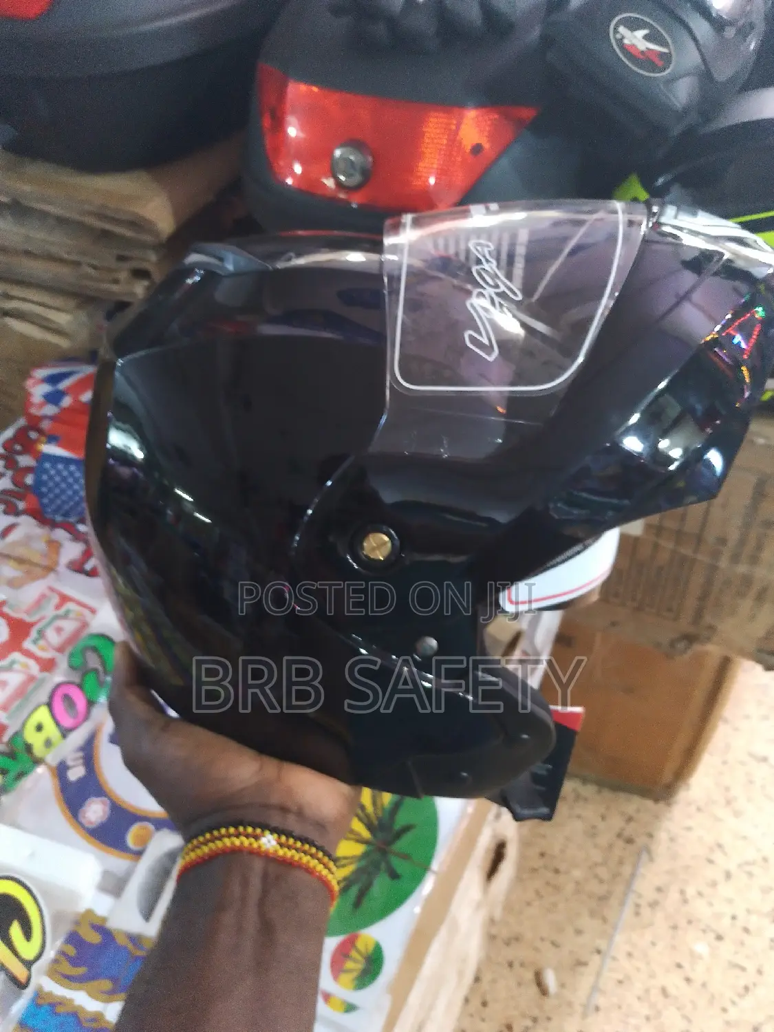 Bike Helmet Two Visor Flip Up