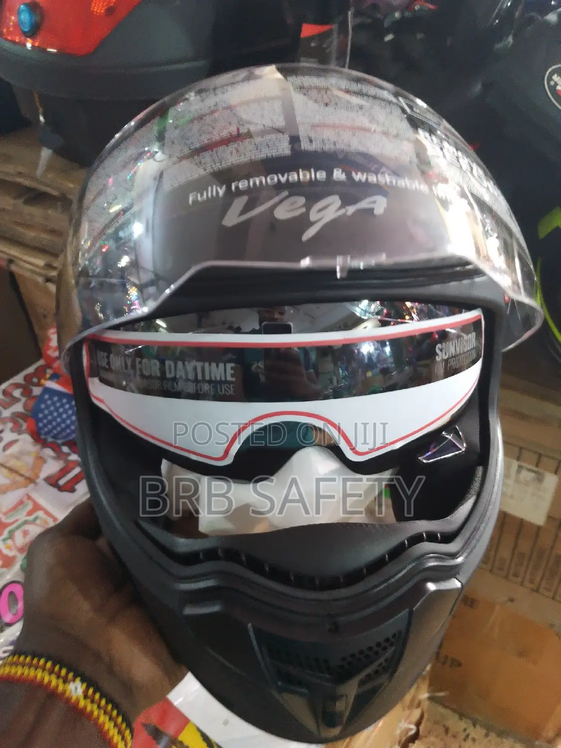Double Visor Vega Helmet