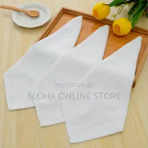 5pcs White Pure Cotton Soft Small Towels