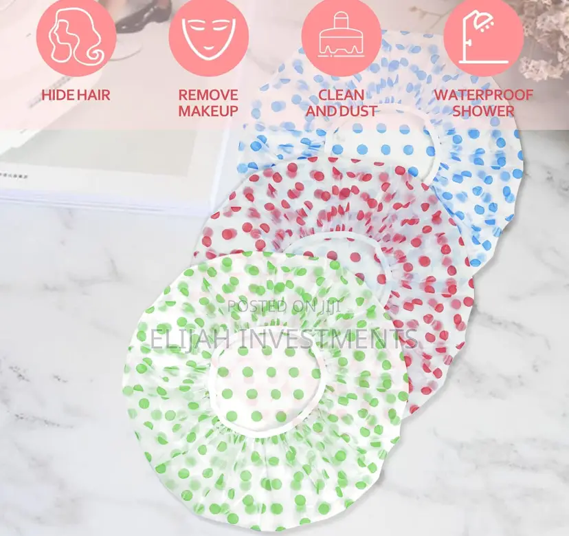 3pcs Bath and Shower Waterproof Caps