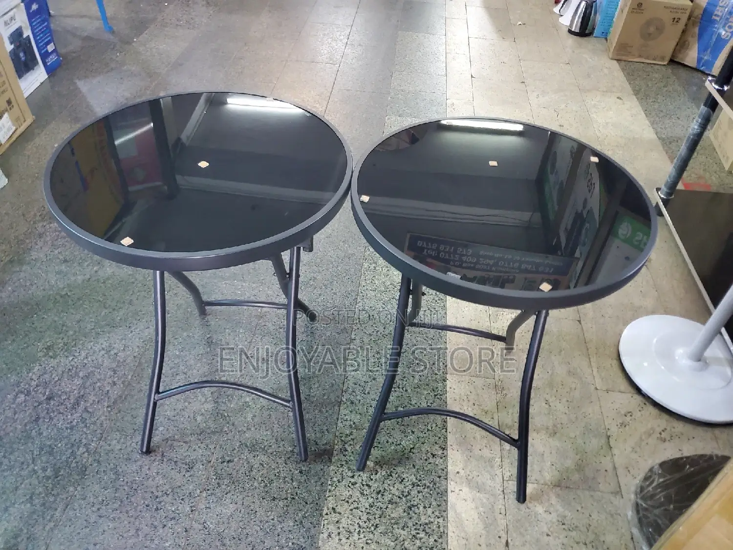 Foldable Glass Table