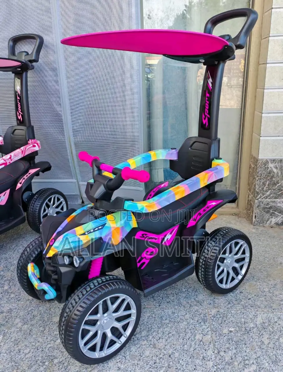 Kids Push Cars