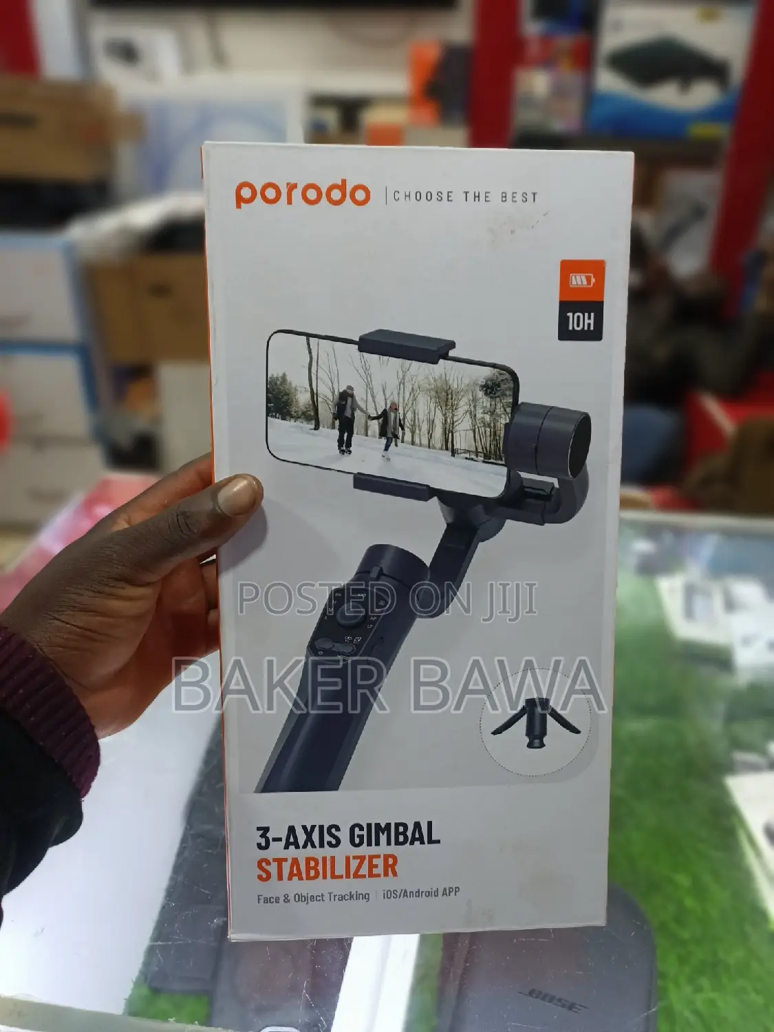 Porodo 3-Axis Gimbal Stabilizer