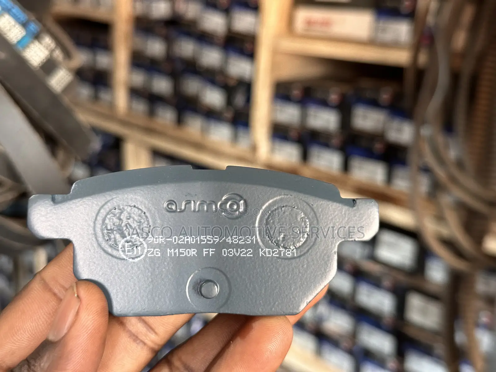 Genuine Asimco Rear Brake Pads Toyota Vitz RS 2007~