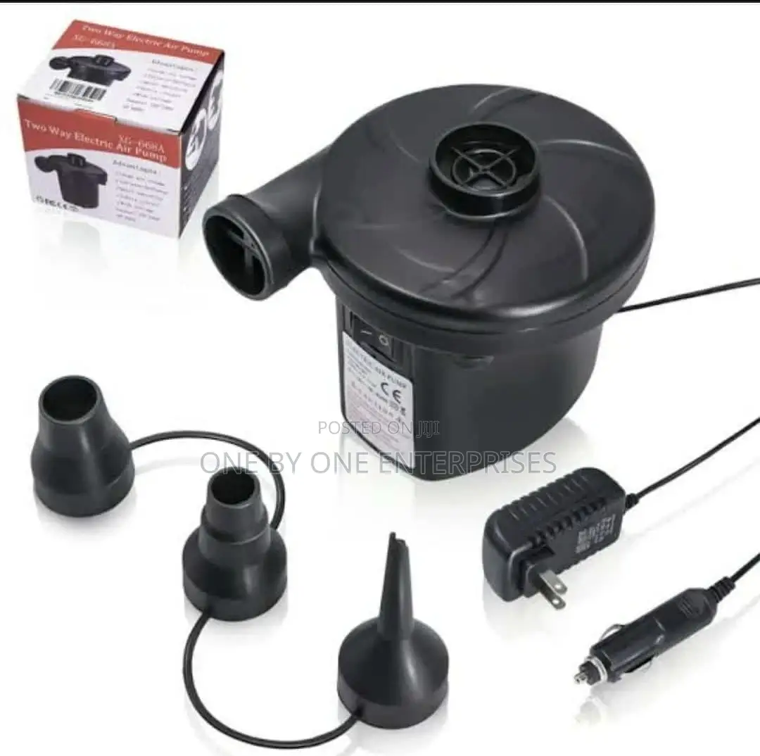 Electric Air Pump 3 Nozzles Quick-fill AC Inflator Deflator