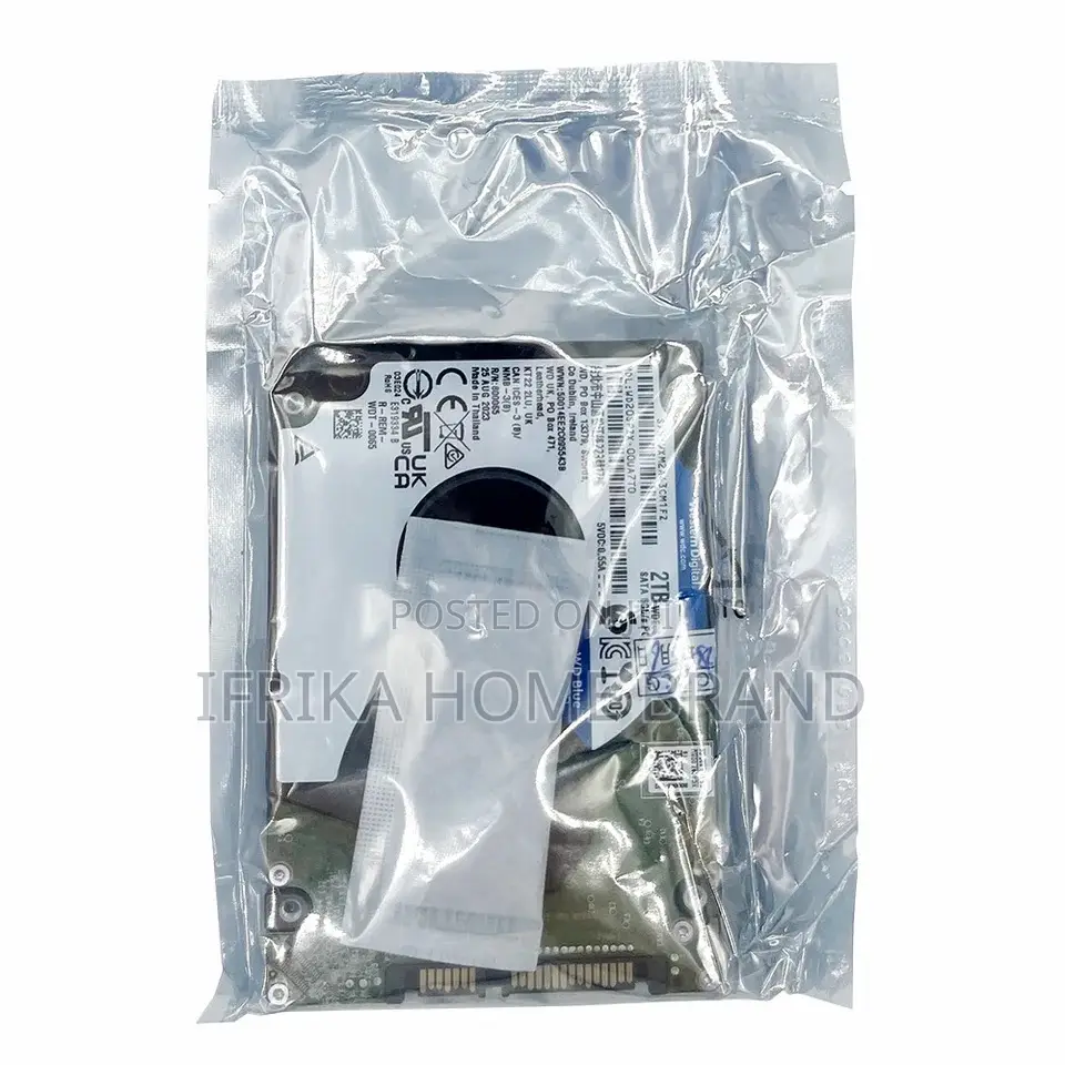 WD Blue Laptop HDD 2TB 2.5" SATA Internal Hard Disk Drive